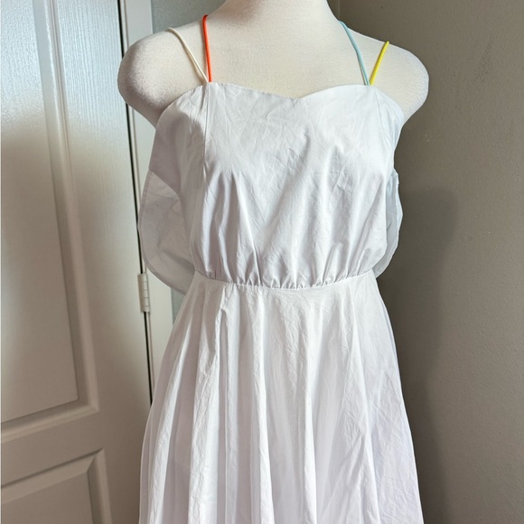 Minusey Luxurious White Cross-Strap Open Back‎ Dress - Picture 6 of 12